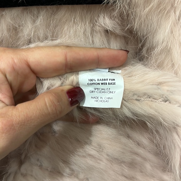 NICHOLAS Fawn Knitted Rabbit Coat 💯 Authentic - Picture 10 of 10
